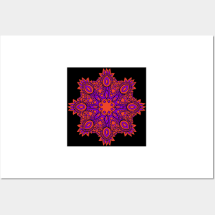 Star Mandalas 121 (Style:11) Posters and Art